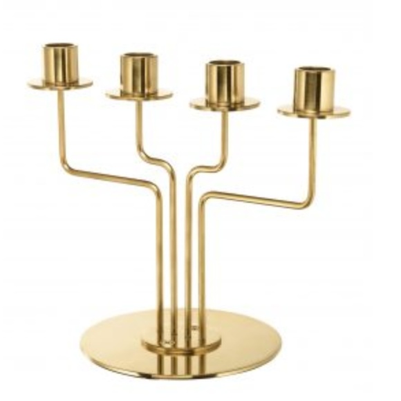 Ikea Candle Holder Candelabra Gold Tone Decor - Picture 3 of 5